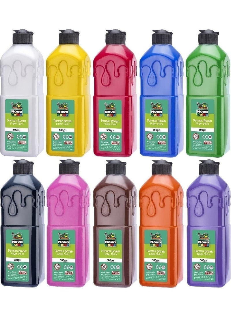 Nova Color - Finger Paint 500 Gr. 10 Colors - Image 1