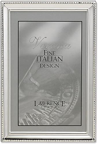 Lawrence Frames Bead Border Design, 8x12, Silver - Image 2