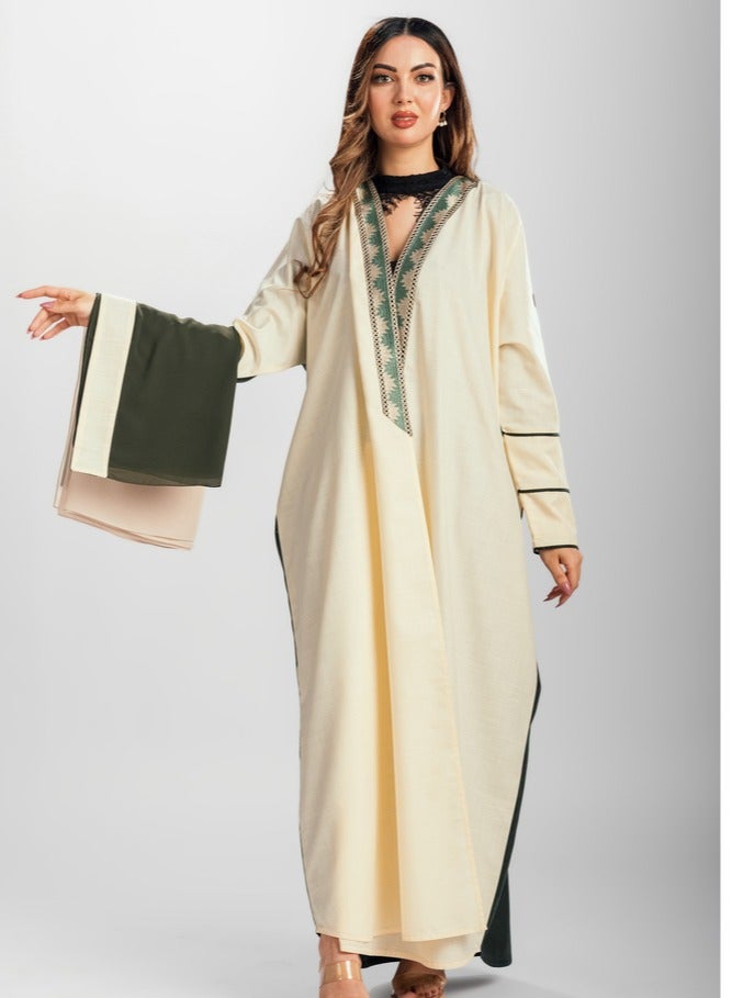 Sondos Summer Linen Abaya