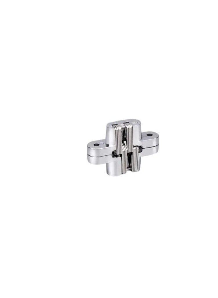 ROBUSTLINE Concealed invisible door hinges (cross hinges) zinc alloy Chrome Plated Finish 95MM - Image 3