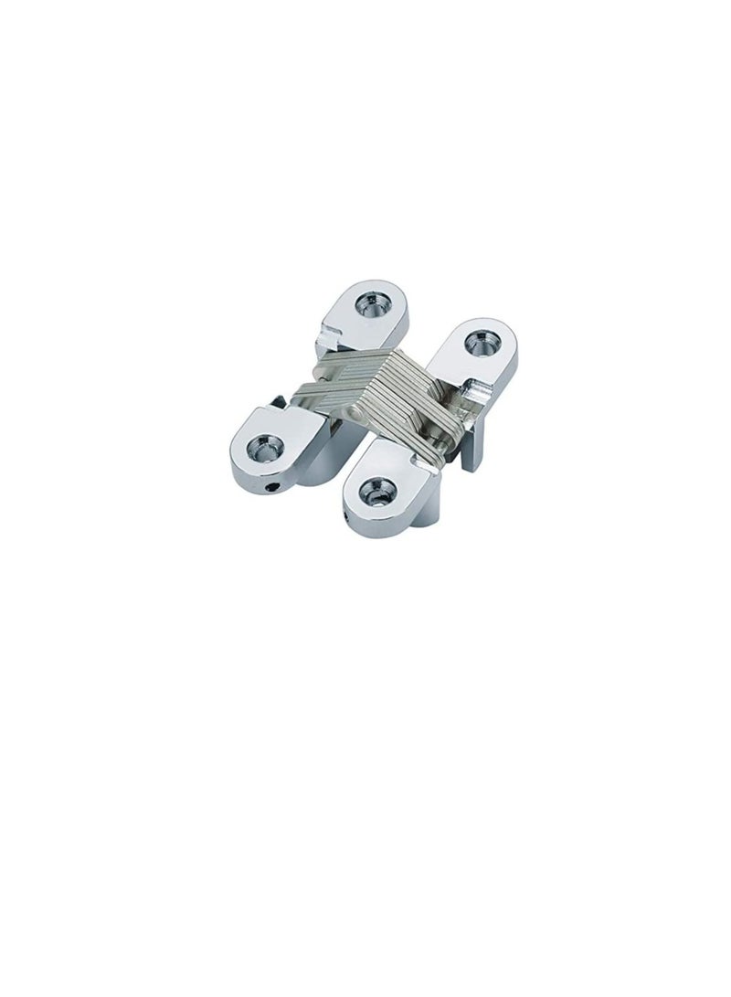 ROBUSTLINE Concealed invisible door hinges (cross hinges) zinc alloy Chrome Plated Finish 95MM - Image 2