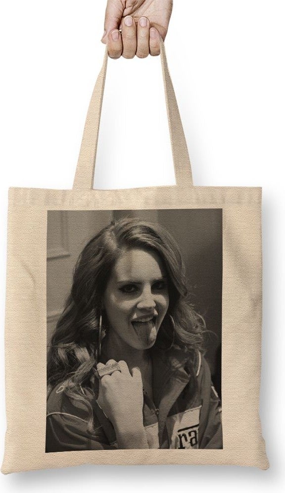 Baskı Dükkanı Print Shop Lana Del Rey Tote Bag Long Handle 