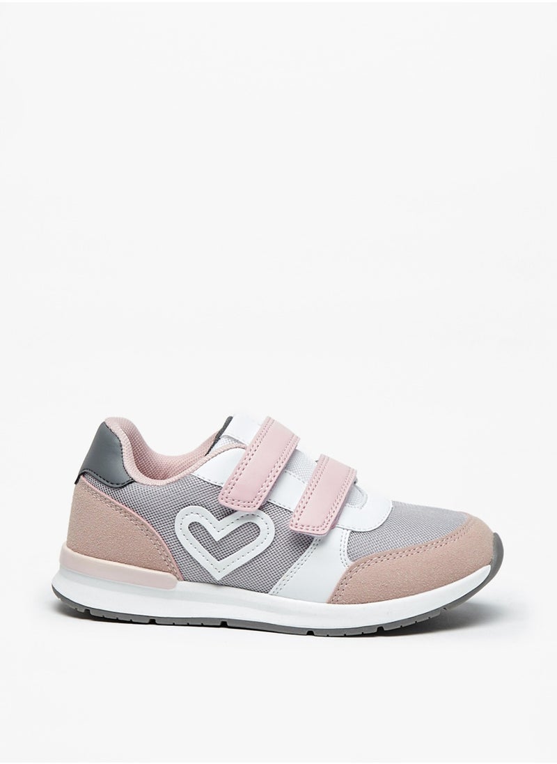 Flora Bella By Shoexpress - Girls Colourblock Casual Sneakers With Hook And Loop Closure By Shoexpress - Image 1