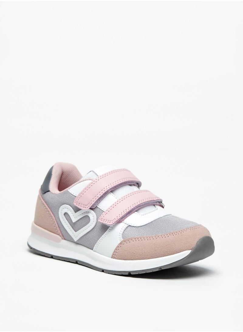 Flora Bella By Shoexpress - Girls Colourblock Casual Sneakers With Hook And Loop Closure By Shoexpress - Image 1