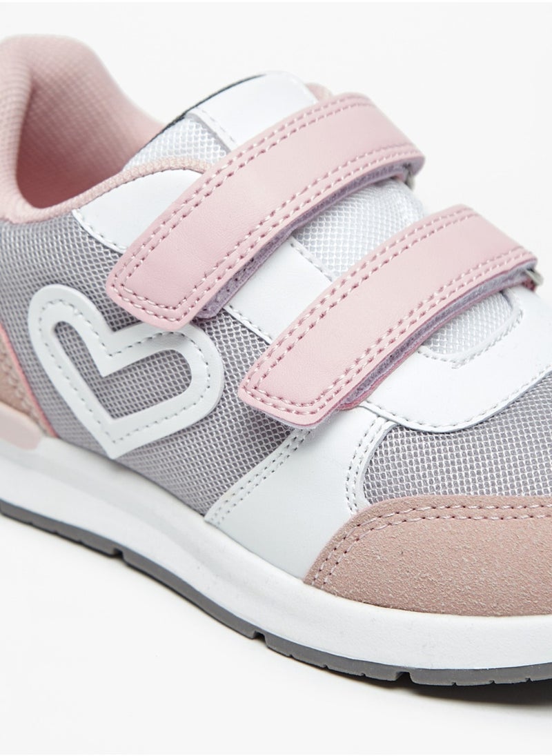 Flora Bella By Shoexpress - Girls Colourblock Casual Sneakers With Hook And Loop Closure By Shoexpress - Image 1