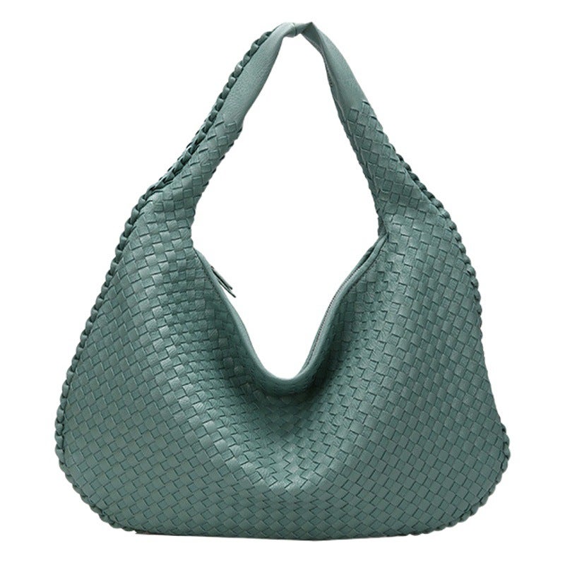 French High-End Woven Bag for Women, Versatile Shoulder Armpit Bag, Niche Texture Portable Commuter Bag - Image 2