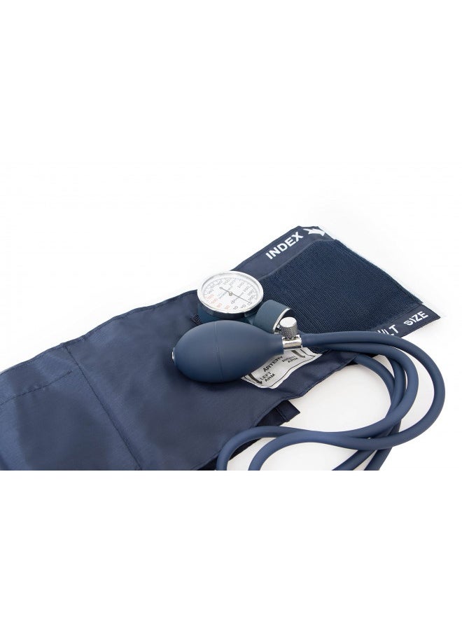Primacare Ds-9181-Bl Professional Aneroid Sphygmomanometer And Sprague Rappaport Stethoscope, Manual Blood Pressure Kit With Cuff And Carrying Case, Blue