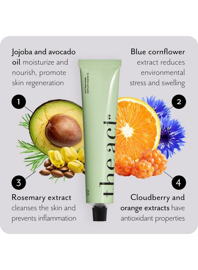 The Act Vitamin C Face Moisturizer Cream for Men and Women - Brightening & Hydrating | Anti-Aging Day & Night Cream with Ceramides & Antioxidants for All Skin Types | Lightweight, Non-Greasy, Vegan 2.5 oz - Image 5