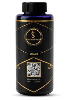 Scenta Flora Jasmine Fragrance Oil for Scent Diffusers Aromatherapy 200 ml | IFRA Certified | Blend of Jasmine, Tuberose & Violet for Homes, Hotels, and Offices | Designed to Enrich Any Space  - Image 1