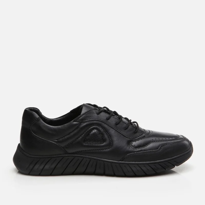 Hotiç 02AYH295650A100 GENUINE Leather Black Men's Sports Shoes