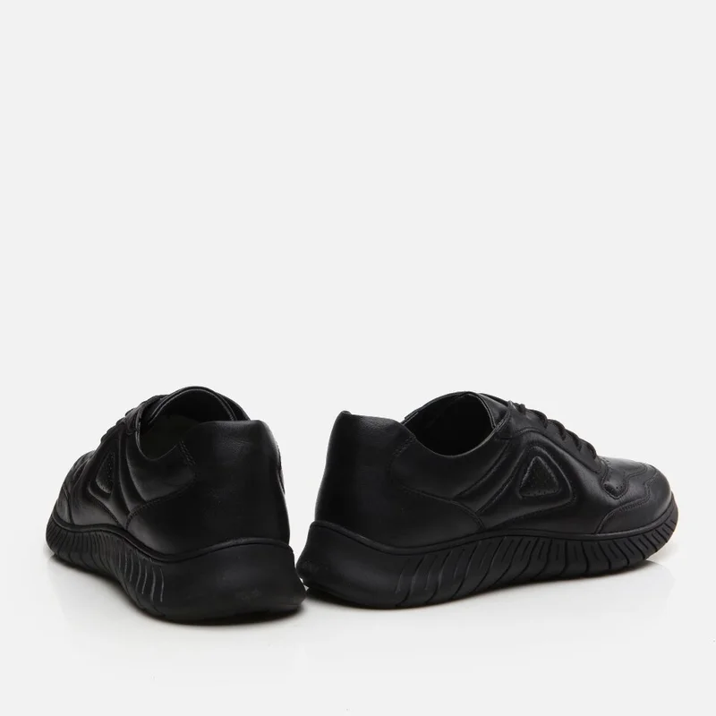 Hotiç 02AYH295650A100 GENUINE Leather Black Men's Sports Shoes