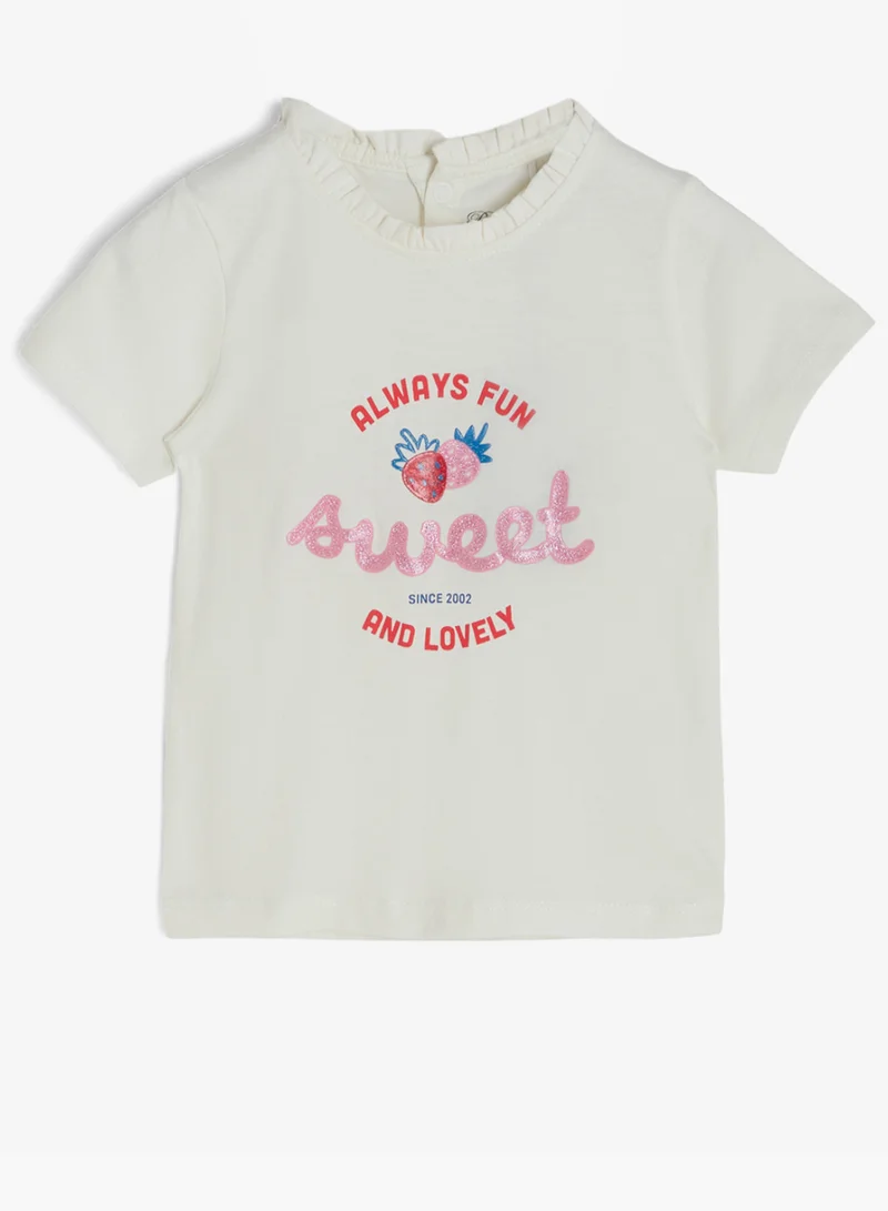 Ripples Girls Regular T-shirt