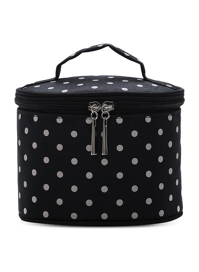 نيبمينينت حقيبة صغيرة مزودة بسحاب لتنظيم مستحضرات التجميل والمكياج ومناسبة للسفر من جوابابين للنساء أسود