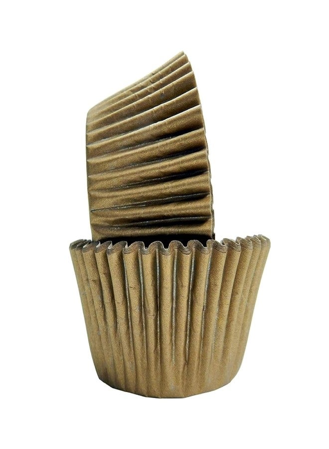 Regency Wraps Greaseproof Professional Grade Baking Cups, Pack of 40, Standard Liners, Gold Matte, for Cupcakes, Muffins, Candy, Non Stick - Image 1