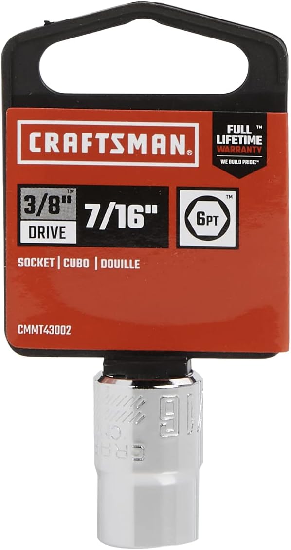 CRAFTSMAN CRAFTSMAN Shallow Socket SAE 38Inch Drive 716Inch 6Point CMMT43002  - Image 2