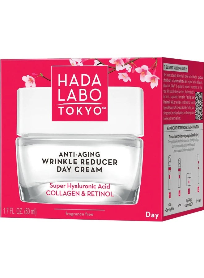 Hada Labo Tokyo Anti-Aging Wrinkle Reducer Day Cream 50ml - Image 2