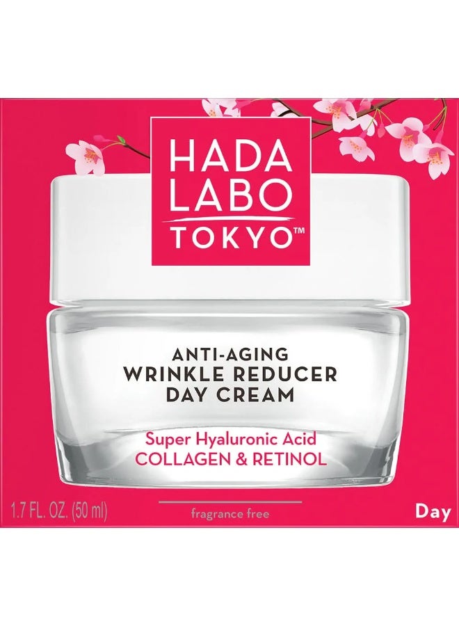 Hada Labo Tokyo Anti-Aging Wrinkle Reducer Day Cream 50ml - Image 1