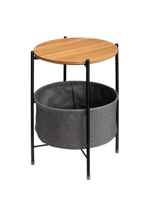 Round  Side End Table Coffee Table with Storage Basket  45x45x52cm - pzsku/Z478FE9FFDE974AAB35C1Z/45/_/1714965212/94cd3111-4d1e-4935-8dbf-2b2ee00790cb