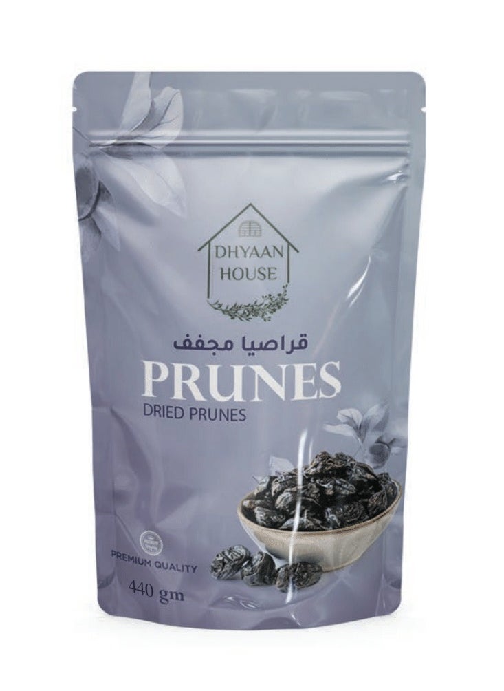 Dhyaan House Dried Prunes  - 440 gm  - Image 1