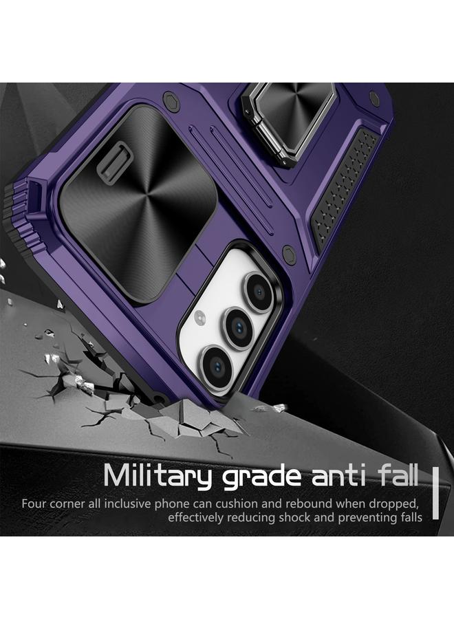 اس-توب جراب لهاتف Samsung Galaxy A34 5G Camshield Robot TPU Hybrid PC Phone Case - Image 3