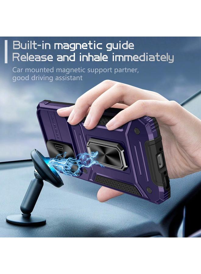 اس-توب جراب لهاتف Samsung Galaxy A34 5G Camshield Robot TPU Hybrid PC Phone Case - Image 2