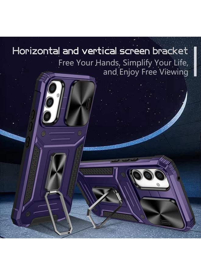 اس-توب جراب لهاتف Samsung Galaxy A34 5G Camshield Robot TPU Hybrid PC Phone Case - Image 5