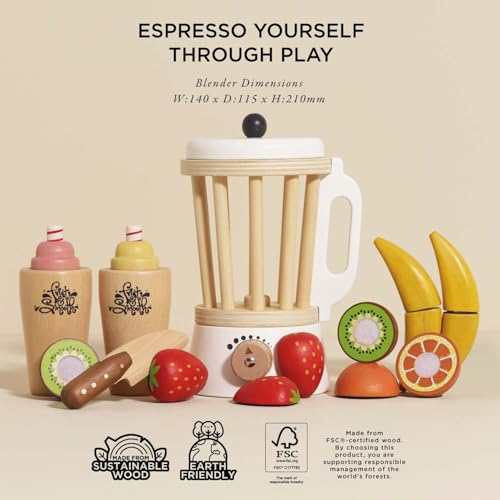 Le Toy Van Blender & Wooden Fruit Set Premium Wooden Toys for Kids Ages 3 Years & Up - Le Toy Van - Image 5