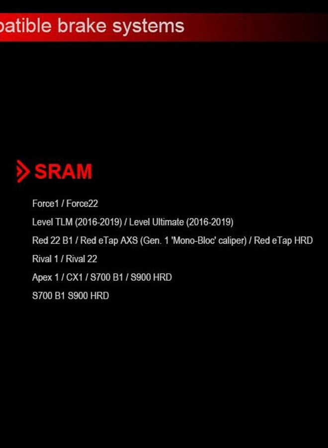 Gekors Lightweight Semi-Metallic Bicycle Disc Brake Pads with Aluminum Back for SRAM Rival 22,Force 22,Red 22,S-700,1 Pair - Image 4