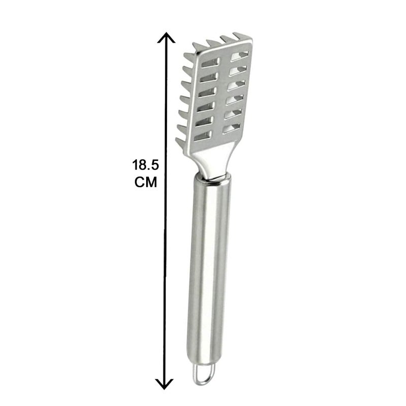 TENDULA Kitchen Tool Cleaning Fish Skin Scraper Stainless Steel Fish Scales Brush Cleaner Descale Skinner Scale Fishing Tools (2pcs) - Image 4