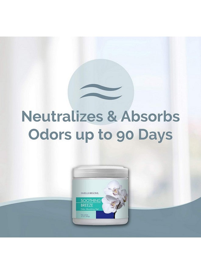 Smells Begone Soothing Breeze Odor Absorbing Home Air Freshener Gel White 425g 50116 - Image 2