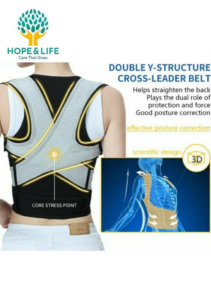 Hope And Life - A Back And Shoulder Support Corset That Helps Correct Poor Spinal Posture - Size XXL - Image 1