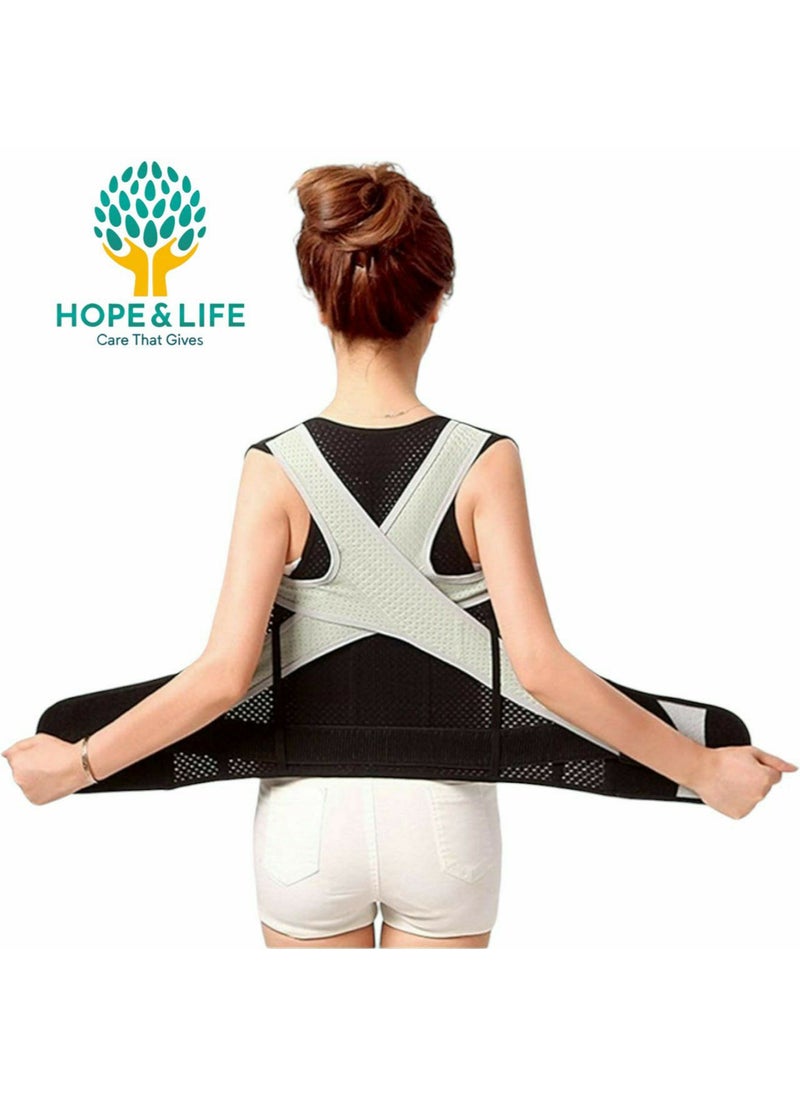 Hope And Life - A Back And Shoulder Support Corset That Helps Correct Poor Spinal Posture - Size XXL - Image 1