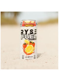 RYSE Fuel Energy Drink 200mg Natural Caffeine Strawberry Squeez Pack Of 12  - Image 4