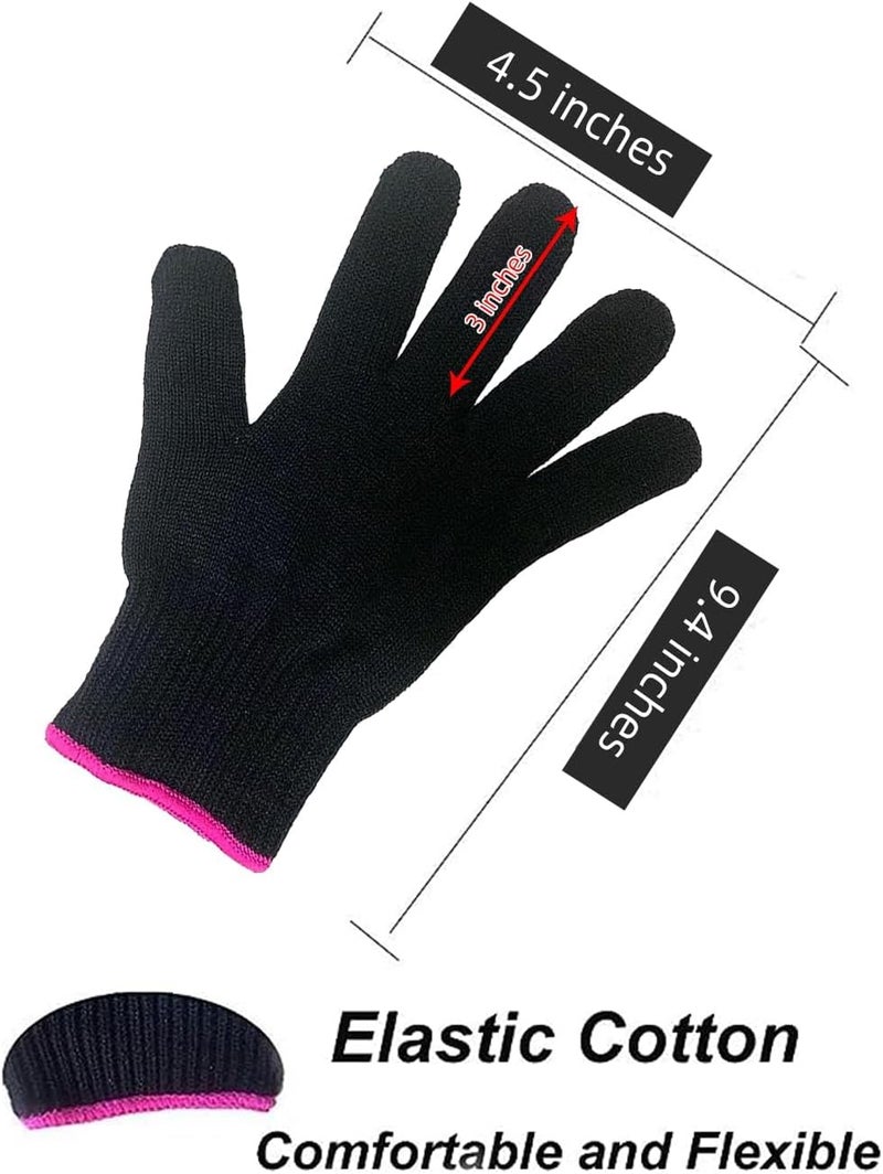 MITCMOLARD Heat Resistant Gloves for Hair Styling, Dryer - Image 2