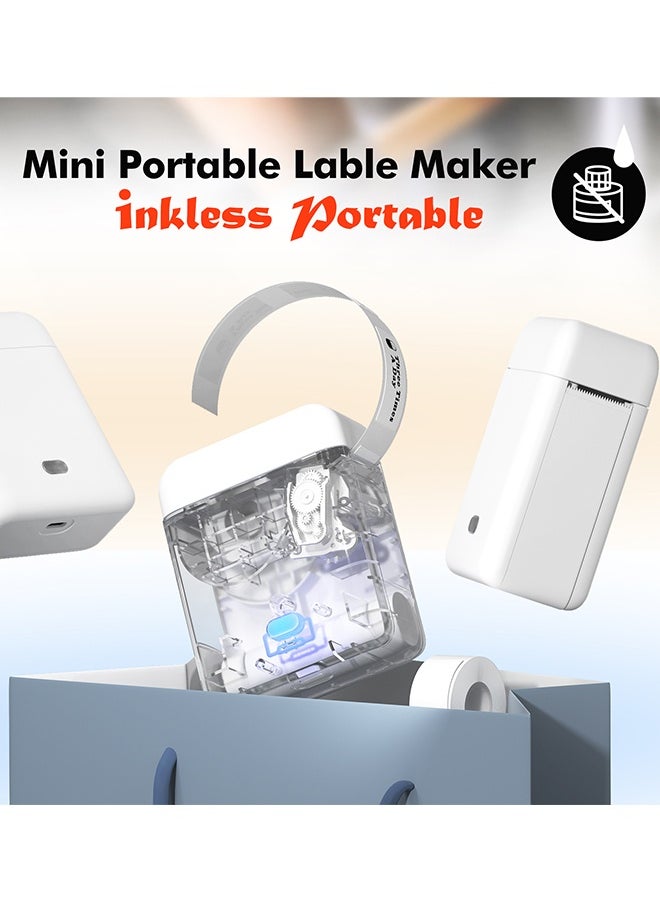 Generic Label Maker Machine, Thermal Label Printer with Tape, Portable Bluetooth Mini Label Printer, Smart Phone Handheld Thermal Sticker Small Labeler Font Icon Inkless for Home Office  - Image 5