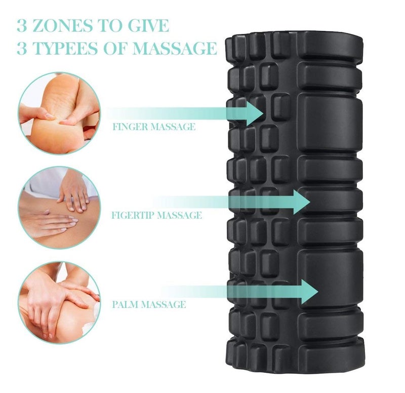 Bodylastics أسطوانة فوم 45 سم لجلسات التمرين قبل وبعد، تدليك الأنسجة العميقة، تخفيف آلام العضلات - Image 5