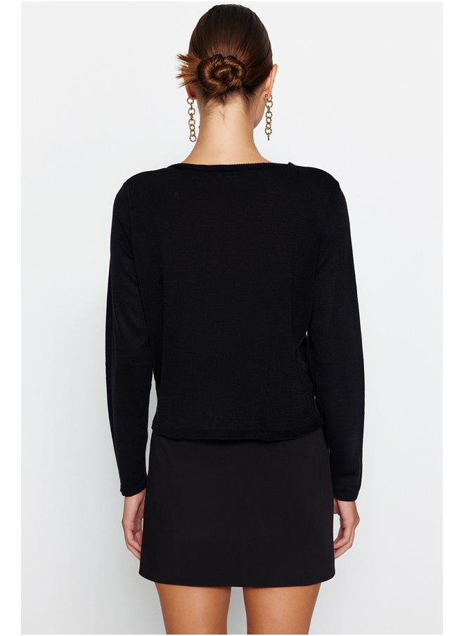 trendyol - Black Blouse-Cardigan Knitwear Set - Image 1