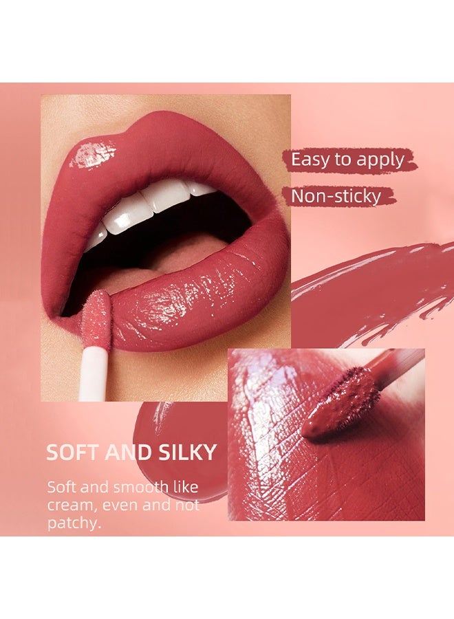 QiBest Lip Liner Lip Gloss and Velvet Liquid Lipstick Makeup Set Matte Lip Liner Kit Waterproof Long Lasting Not Fade Liquid Lipstick Kit for Daily Makeup #02 - Image 4