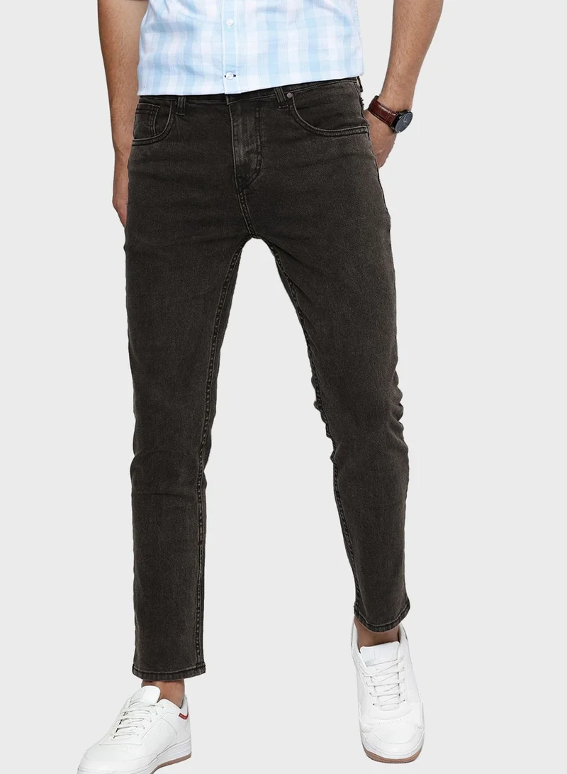 Mast & Harbour Mid Wash Slim Fit Jeans