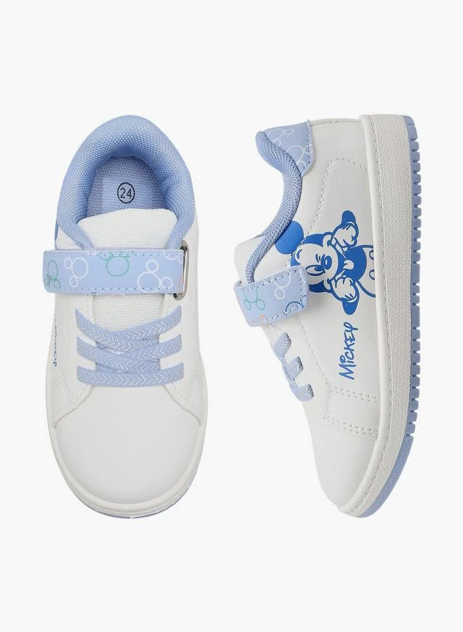 Disney Boys Hook & Loop Ankle Sneakers