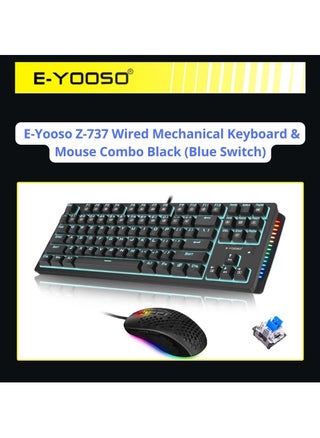 Ergonomic Black Wrist Rest Color (Blue Switch)