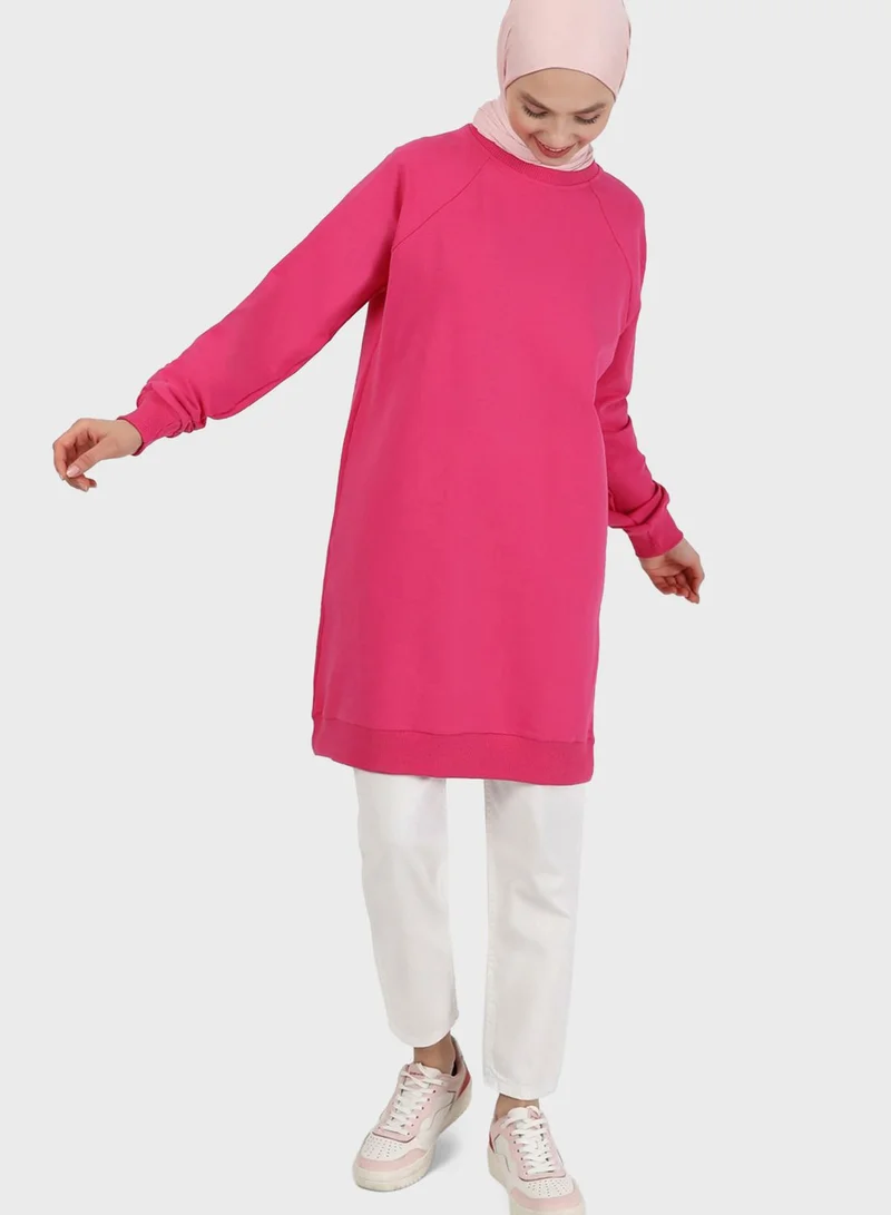 Refka by modanisa Cuffed Sleeve Sweatshirt