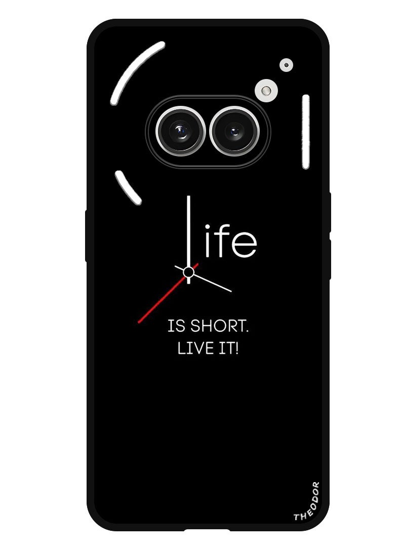 Theodor Protective Case Anti Scratch Shock Proof Bumper Cover For Nothing Phone (2A) Plus - Nothing Phone (2A) Life is Short (2) - Image 1