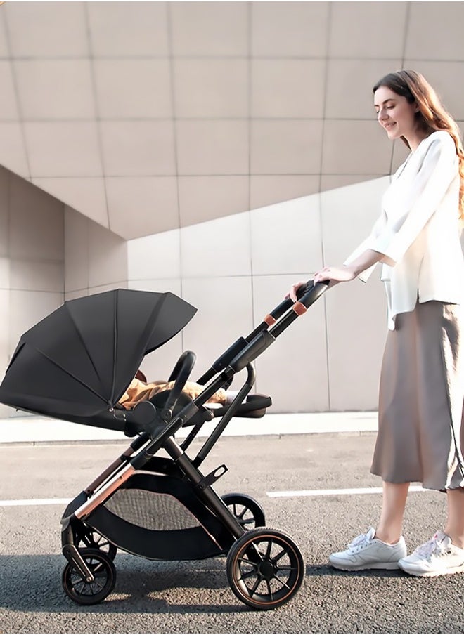 Tianrui - Luxury Lightweight Baby Stroller Pram for Travel – High-View Infant Stroller with Adjustable Backrest, Tianrui Luxury Baby Stroller, Two-Way Recline, Easy Foldable Design, Five-point Safety Belt, Dual Direction – Ideal for Newborns & Toddlers - Image 1