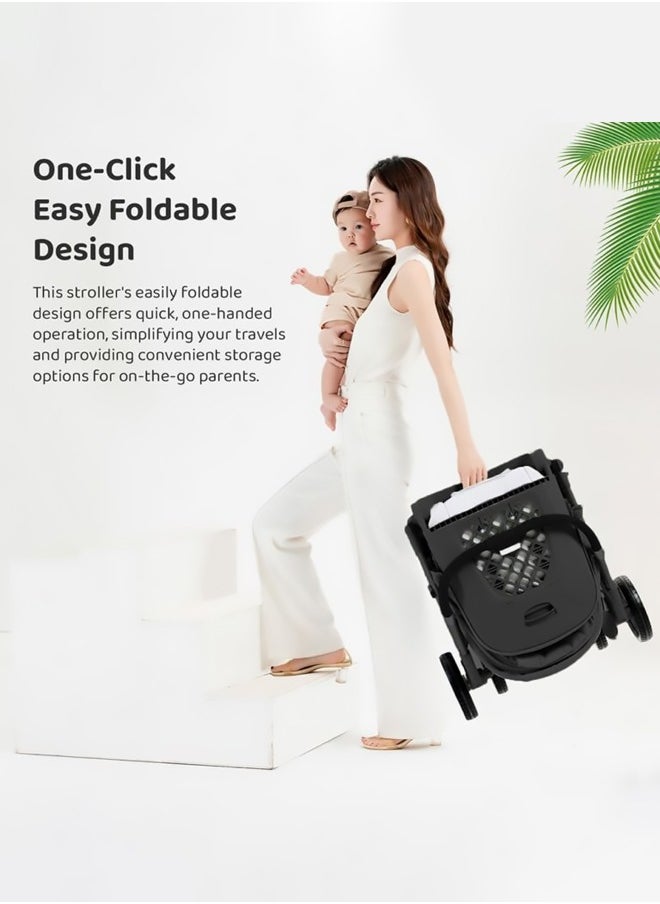 Tianrui - Luxury Lightweight Baby Stroller Pram for Travel – High-View Infant Stroller with Adjustable Backrest, Tianrui Luxury Baby Stroller, Two-Way Recline, Easy Foldable Design, Five-point Safety Belt, Dual Direction – Ideal for Newborns & Toddlers - Image 1