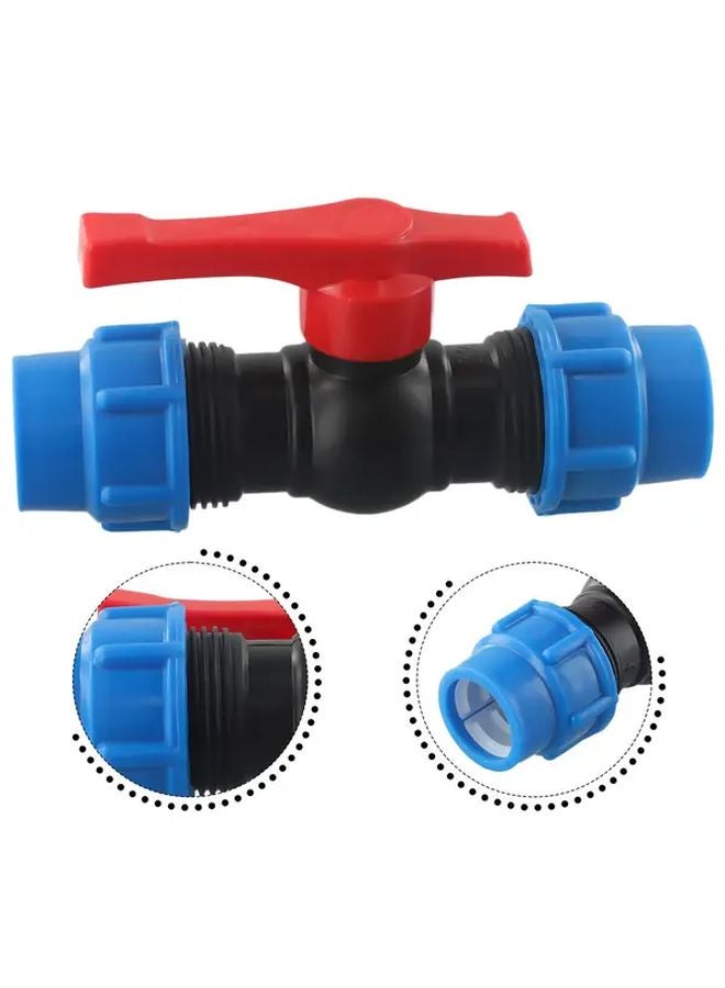 32mm Blue Plastic Quick Connect Ball Valve For Water Hose And Pipe Systems - Image 5