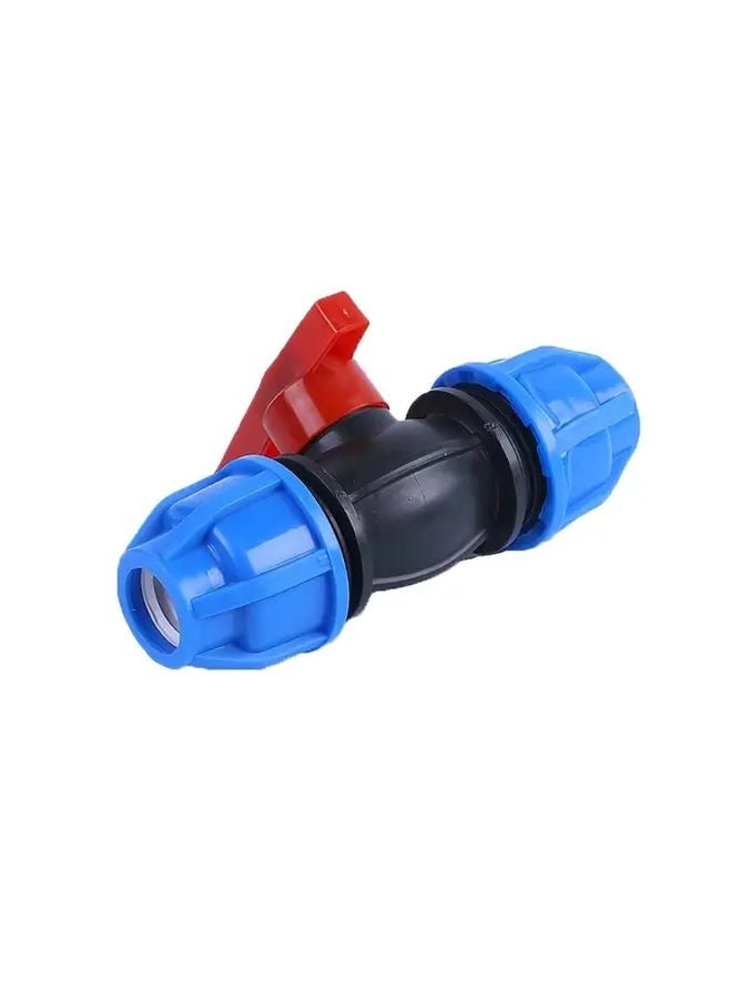 32mm Blue Plastic Quick Connect Ball Valve For Water Hose And Pipe Systems - Image 3