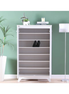 DANUBE HOME Jazz Shoe Cabinet 21 Pairs Of Shoes Modern Design FurnitureWooden Shoe Organizer for Entryway, Hallway, Living RoomL 80x40x133 cm  - Image 2