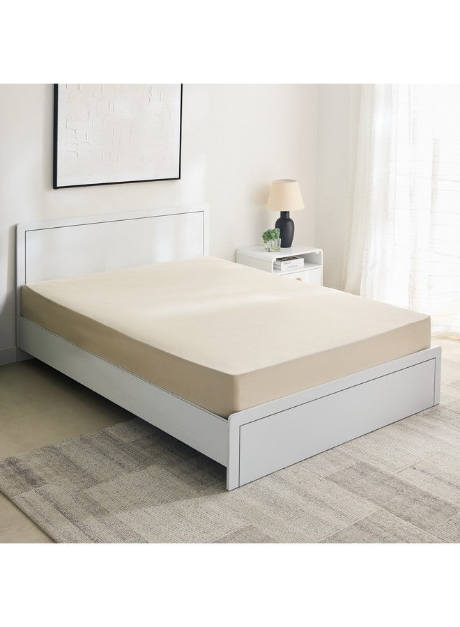 Home Box Essential Cotton Queen Fitted Sheet 150 x 200 x 36 cm  - Image 1