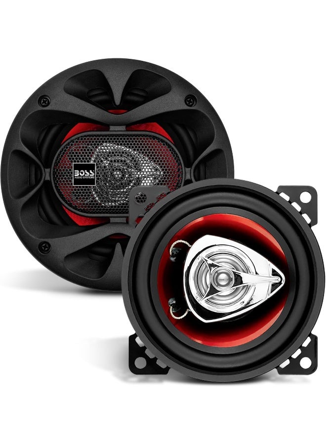 BOSS AUDIO SYSTEMS BOSS Audio Systems CH4220 Car Speakers - 200 Watts of Power Per Pair and 100 Watts Each, 4 Inch, Full Range, 2 Way, Sold in Pairs, Easy Mounting  - Image 1